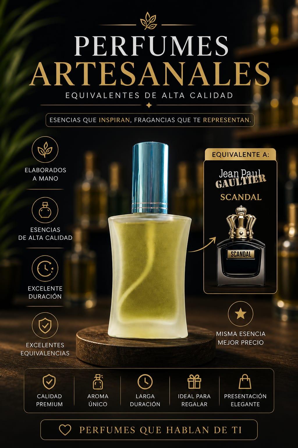 Perfume Scandal Pour Homme — Equivalente Premium de Jean Paul Gaultier
