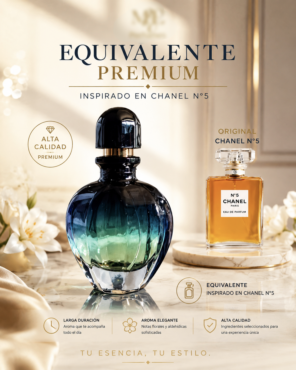 Perfume N°5 — Equivalente Premium de Chanel